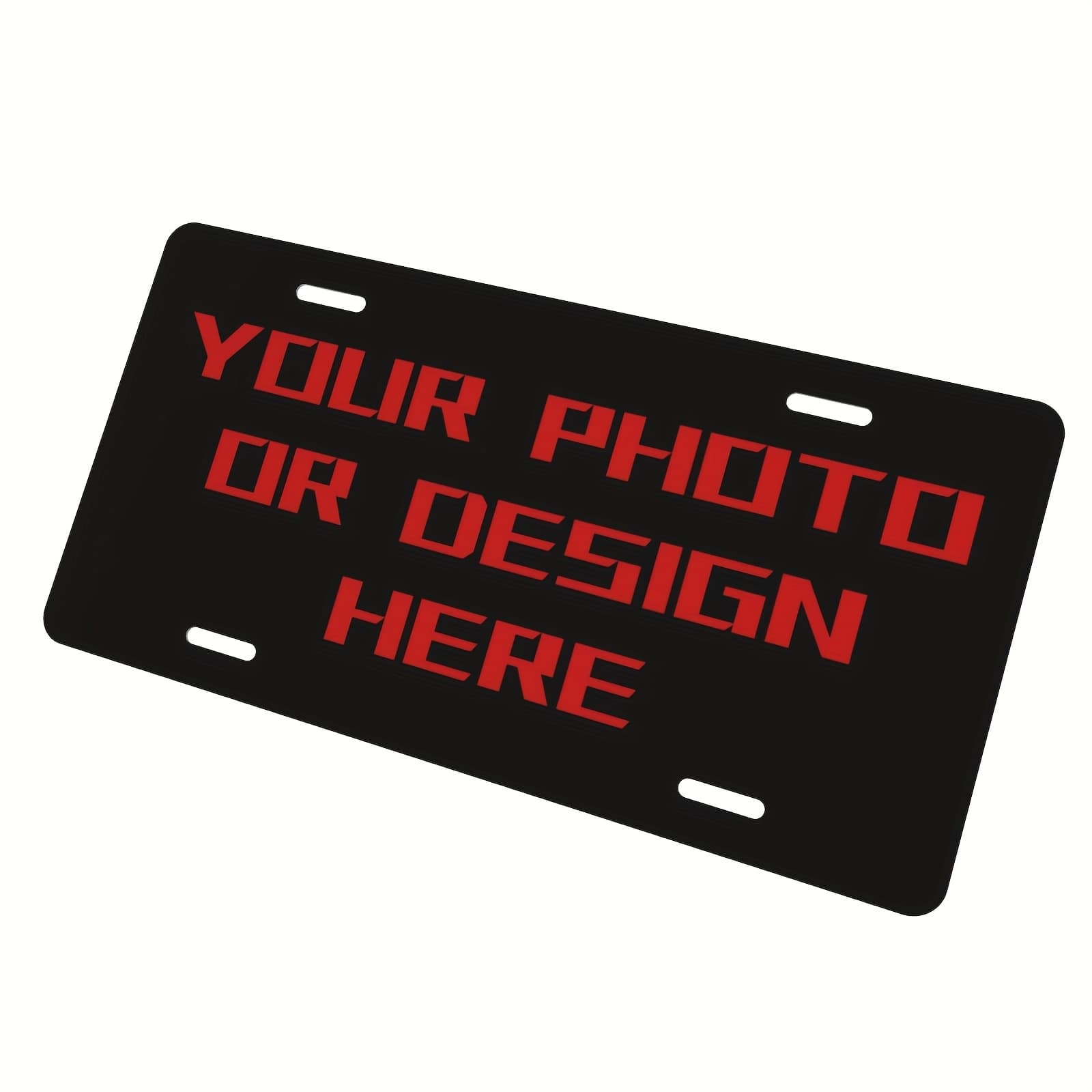 TEMU Personalized 6"x12" License Plate - Features Custom Photos, Text, And Logos | Sturdy Decorative Aluminum Frame, For Vehicles, Rvs, Bicycles, And Garage Decor | License Plate | Wall Art