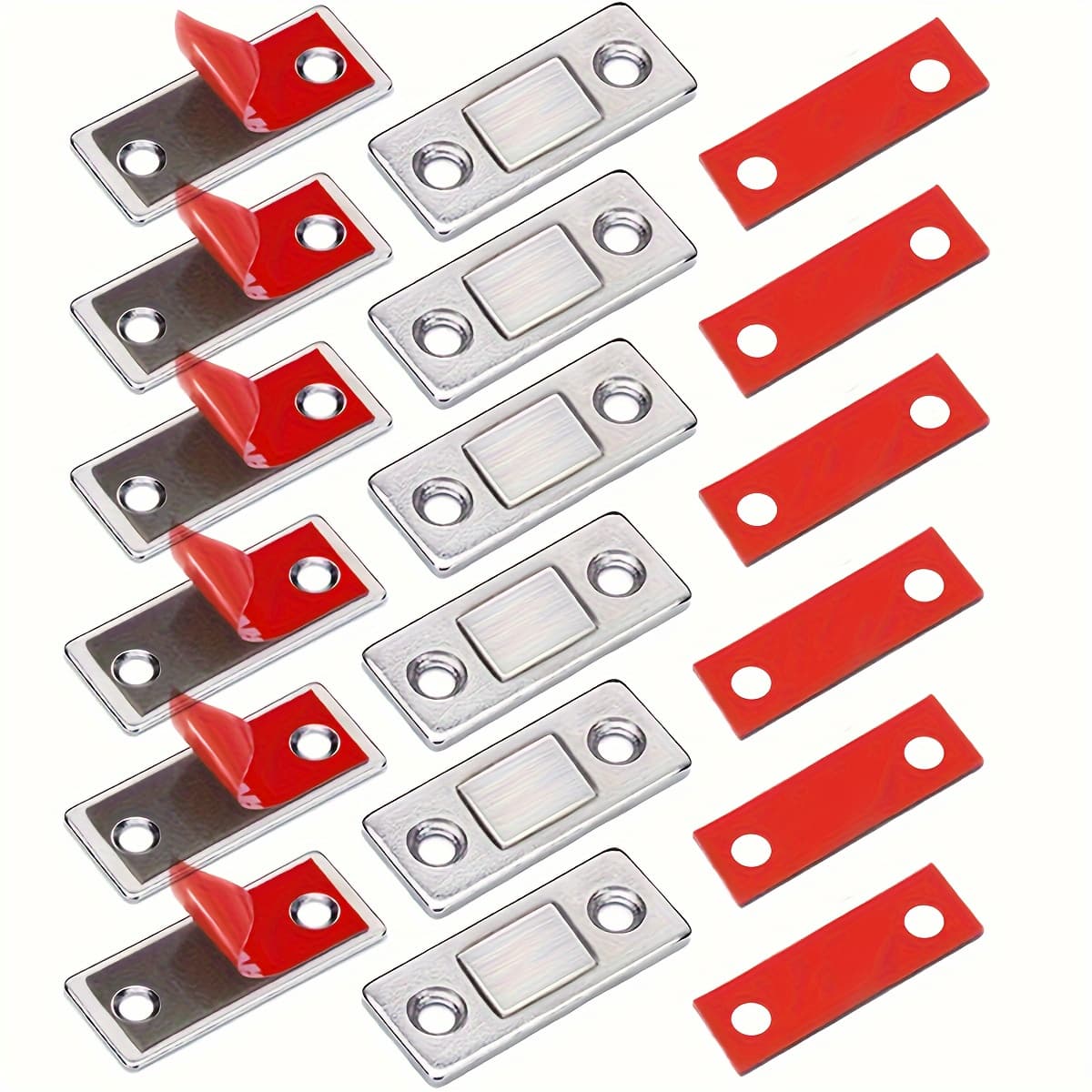 TEMU 18 Pack Cabinet Magnetic Catch, Ultra Thin Cabinet Door Magnetic Catch With Screws Drawer Magnet Latch Magnetic Closures, For Sliding Door Closure Kitchen Closet Closer