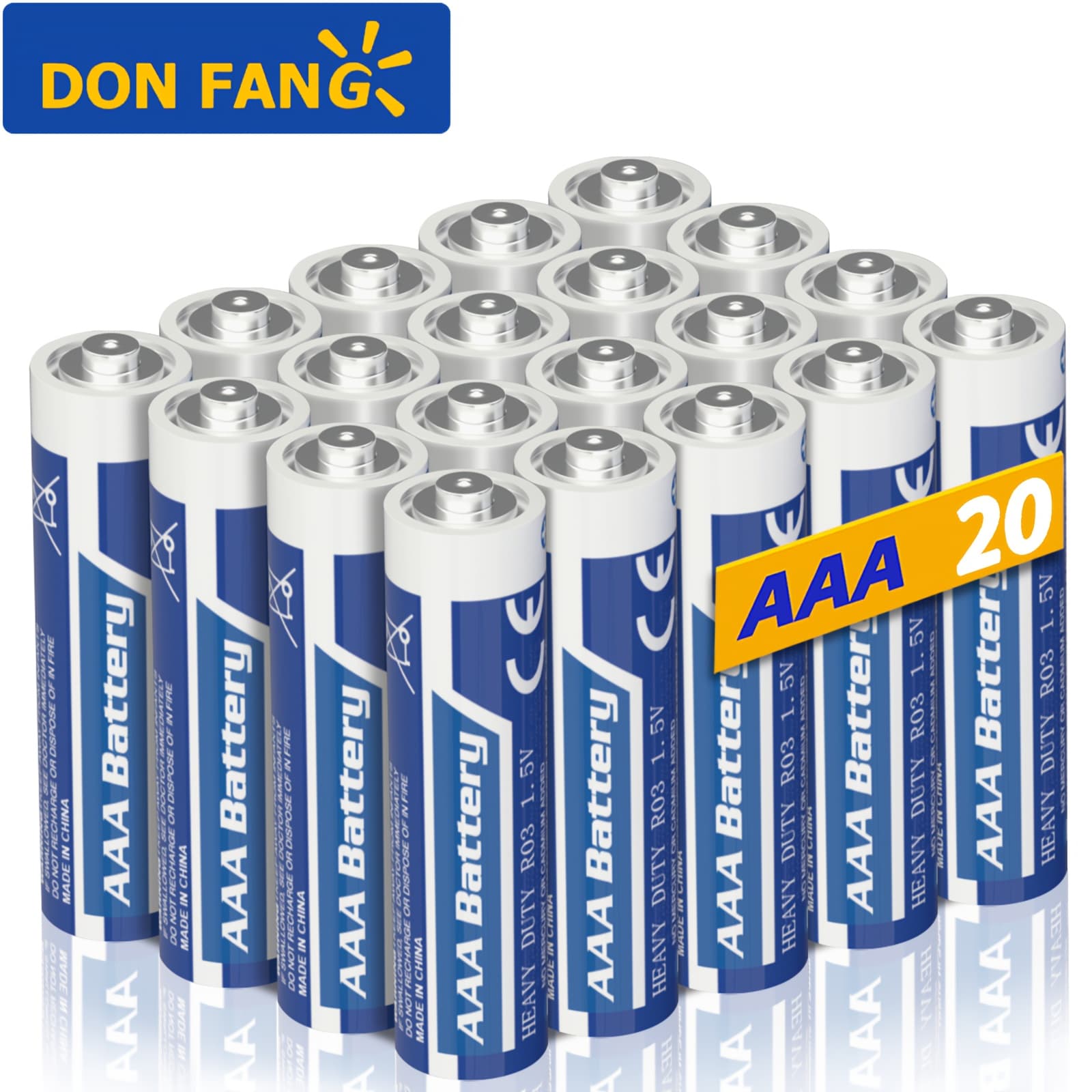 TEMU Halloween Decorations Local Warehouse Shipping Donfang 20/72 Pack Aaa Batteries 1.5v Non-rechargeable Batteries Suitable For Remote Controls, , Keyboards, Flashlights, Computers -