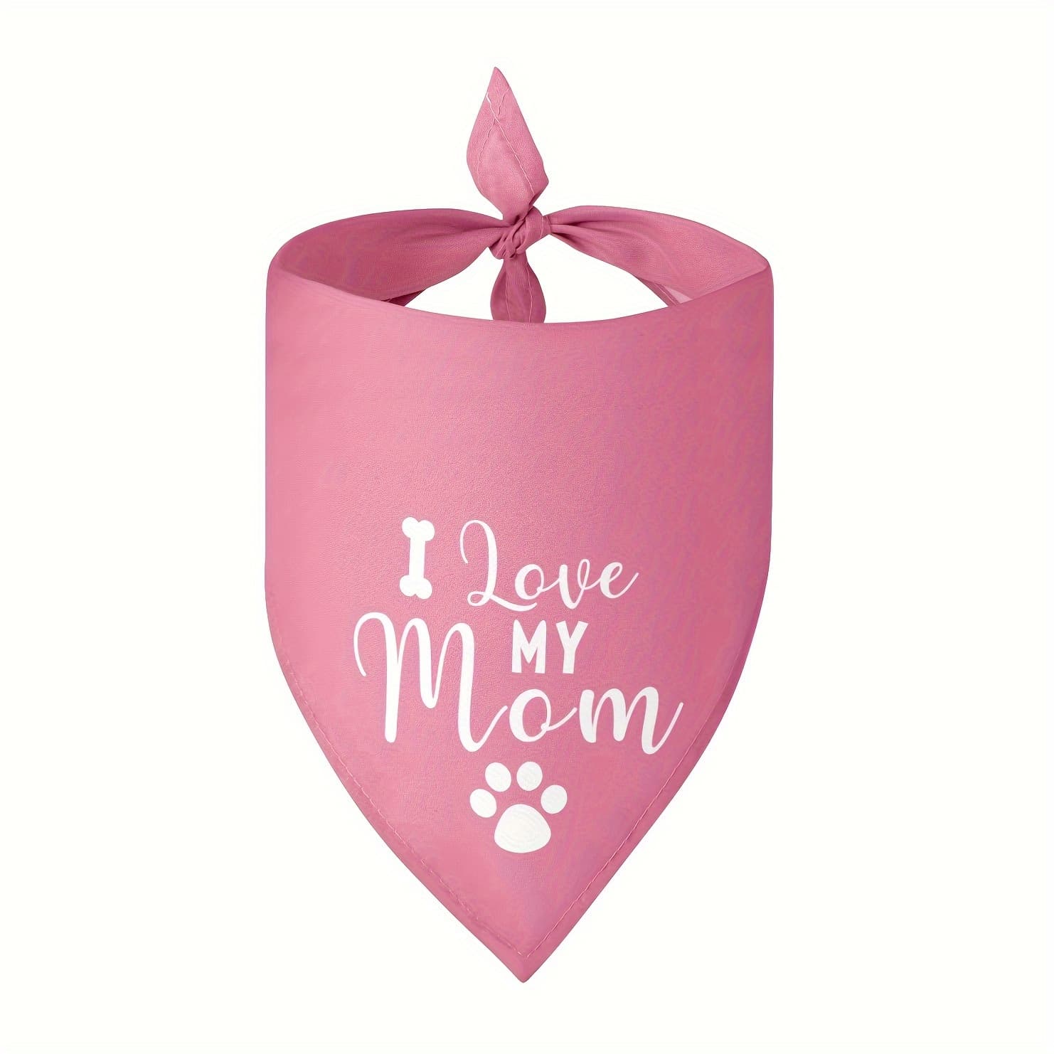 TEMU Adorable "" Pet Bandana Scarf - Soft, Breathable, Washable, Adjustable Polyester Fabric For Small To Large - Perfect Accessory For All And Occasions