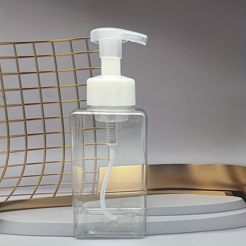 TEMU 1pc Press-type Foaming Bottle For Mousse, Hand Soap, Cleaning Foam Dispenser, Empty Bottle For Facial Cleanser, Shower Gel, And Foaming Refill Bottle.