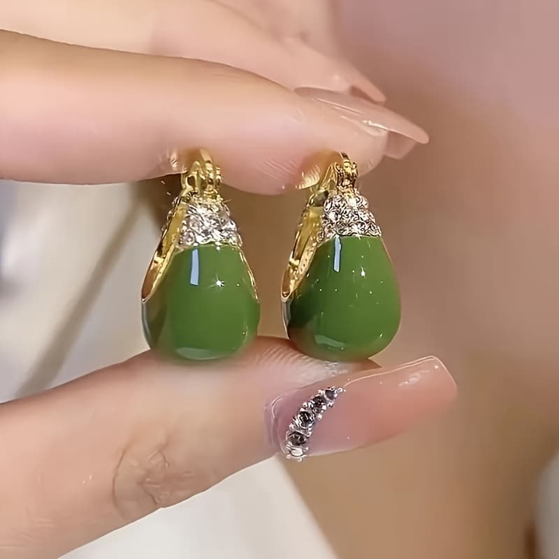 TEMU 1pair And Zirconia , Accessories For Birthdays, Anniversaries, And Christmas Gifts
