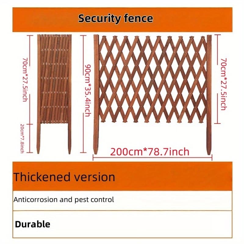 TEMU Stretchable And Convenient Instant Fence, Pond Fence, Plant Climbing Frame, Mud Courtyard Decoration.
