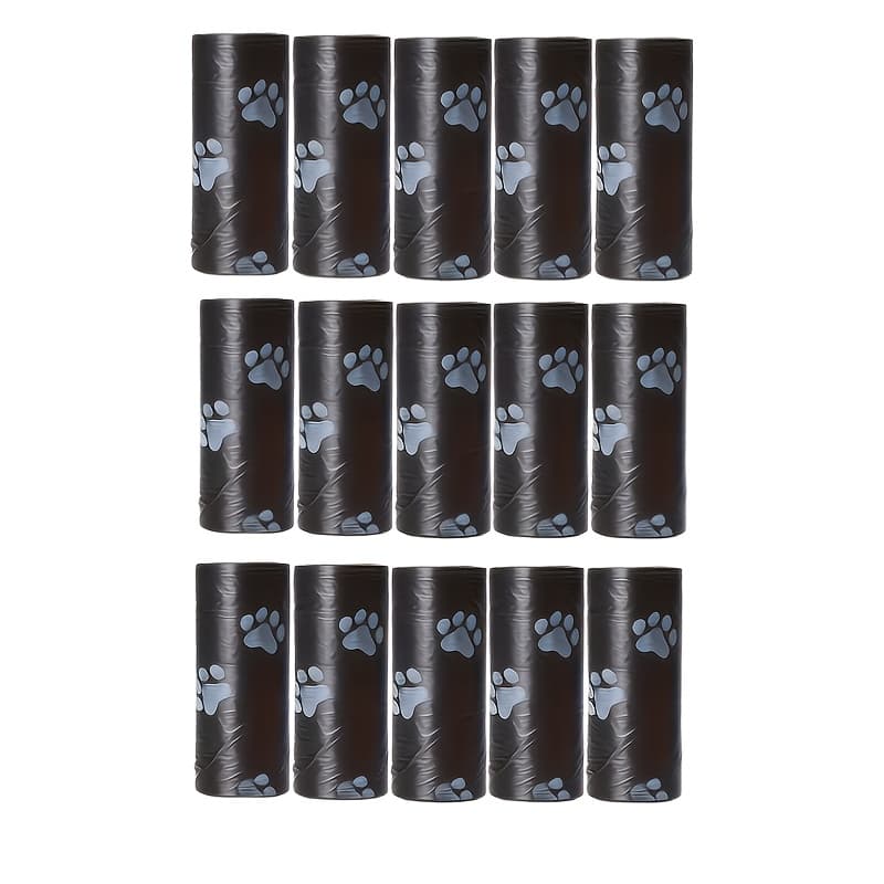 TEMU 300pcs/15 Rolls Leak-proof Pet Poop Bags, Thick Sturdy Dog Poop Bags, Cat Paw Print Dog Waste Bags For Outdoor Walking, Pet Poop Bags For , Pet Supplies Dog Additions