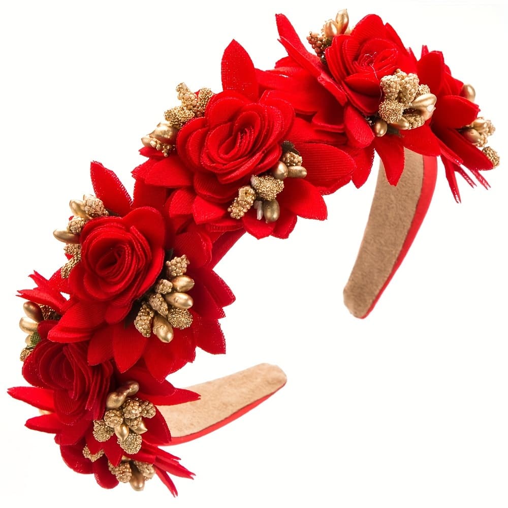 TEMU -style Simulation Floral Hairpin Hair Ring With Quality, Personality, Fashion, Photography Flower Hair Accessories