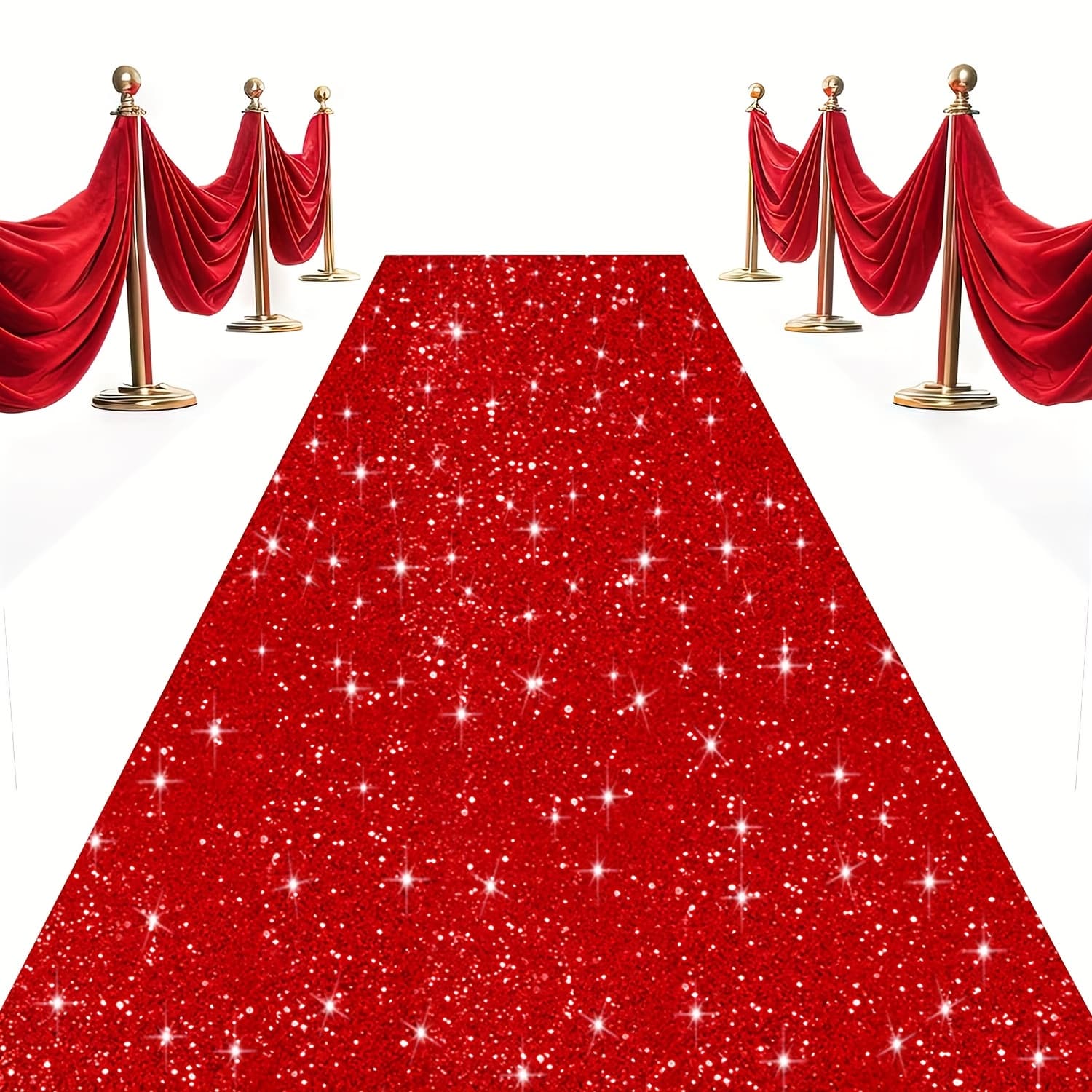 TEMU 1pc 2x15ft Carpet Runner For Party Wedding Aisle Runners Sequin Aisle Runner For Wedding Ceremony Glitter Aisle Runner Rug Outdoor Carpet Runner For Wedding Bridal Shower For Party Decoration