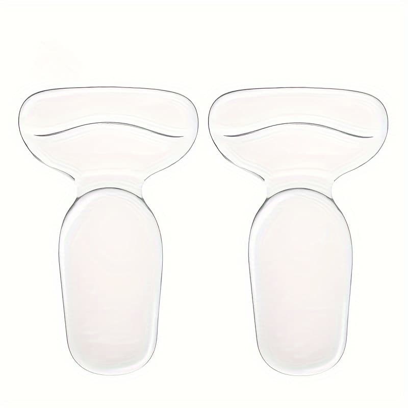 TEMU 2pcs Women&;s High Heel Cushions & Cups - T-shaped Anti-slip Pads For , Clear Protectors With Strong Adhesive, Insoles To Prevent