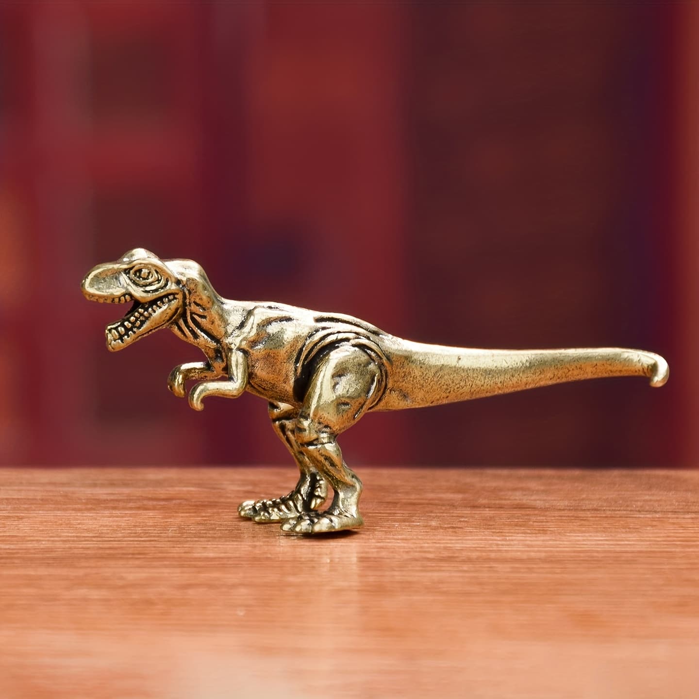 TEMU A Vintage Brass Desktop Ornament For Collectors, From. It Serves As A Decorative Piece For Desks, Making It A Great Birthday Gift, Office Shelf Decoration, Or Halloween Scene Accessory