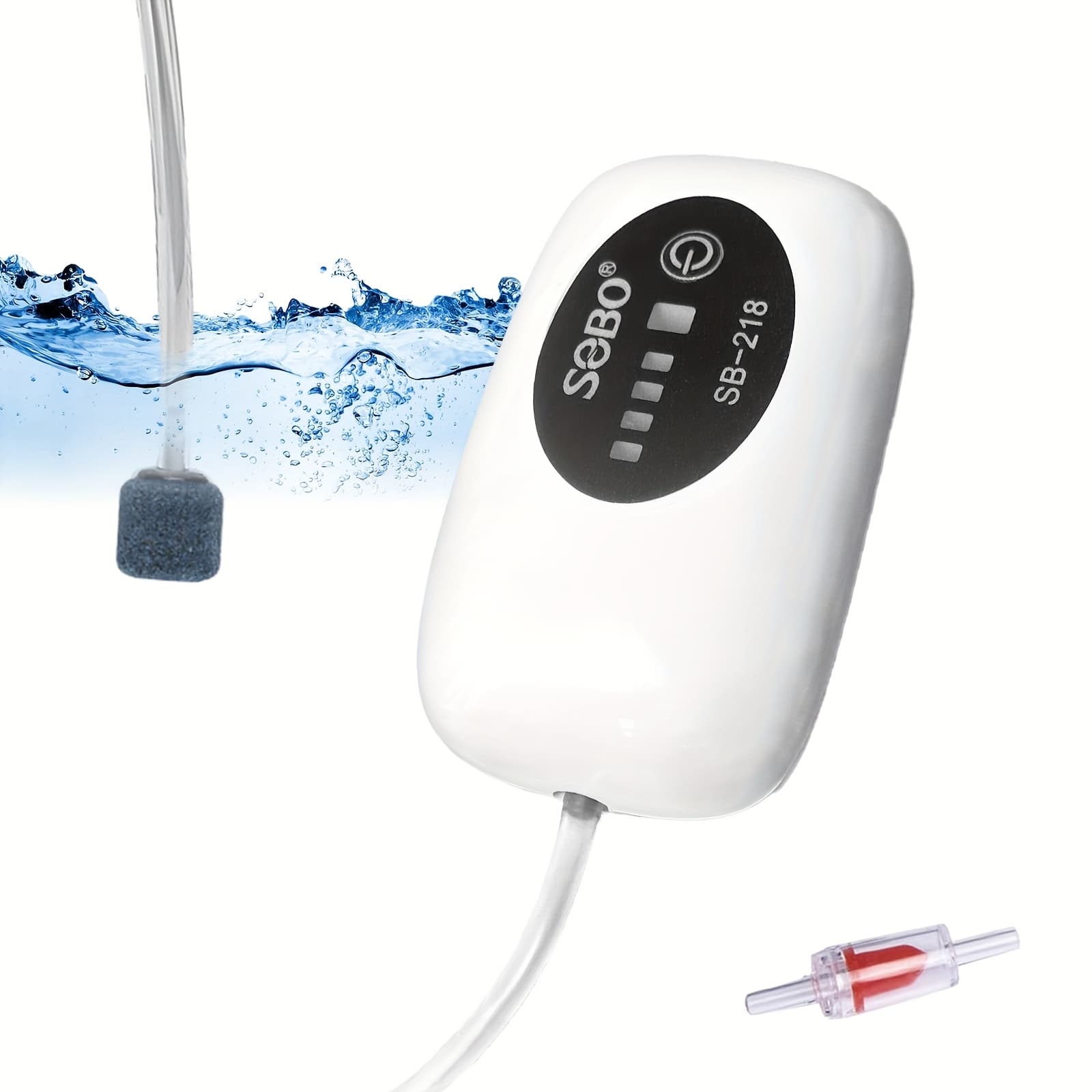 TEMU Aquarium Air Pump Rechargeable Aerator For Bait Bucket, Portable Battery Pump For Aquarium, Fish Tank Air Pump For Outdoor Fishing, Power Outage & Emergency