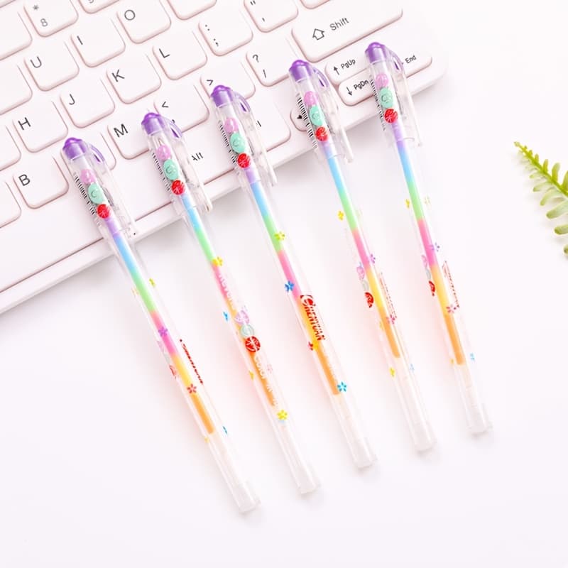 TEMU 3/5pcs Highlighters 6 Colors Gel Pen School Office Supplies Pen