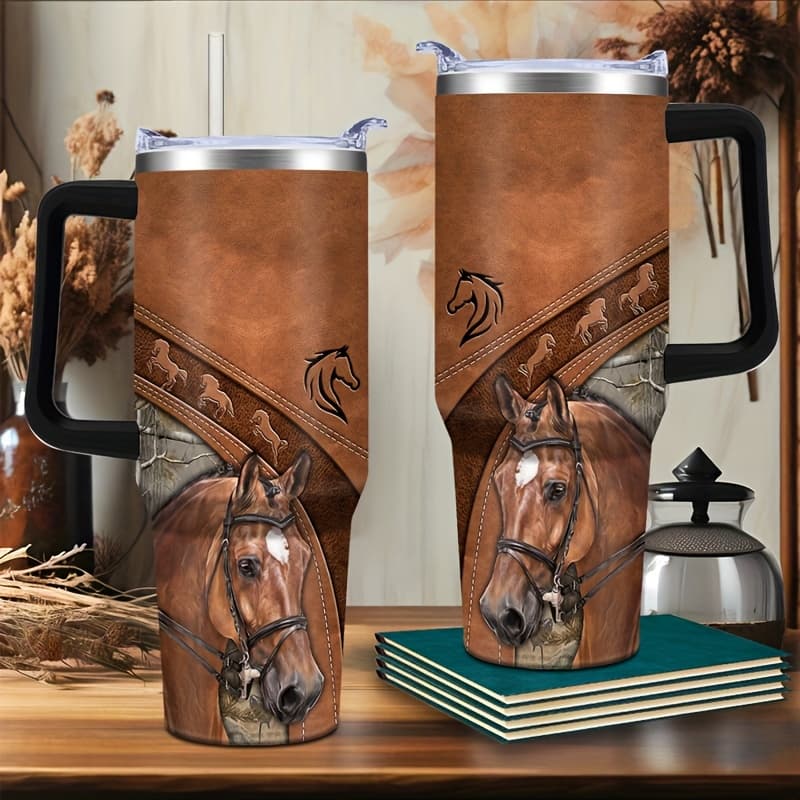 TEMU 1pc 40oz Stainless Totem Mug - Double Insulated Coffee Mug With Lid, Leakproof Travel Mug For Hiking And , Hand Wash Only - Ideal Gift For And