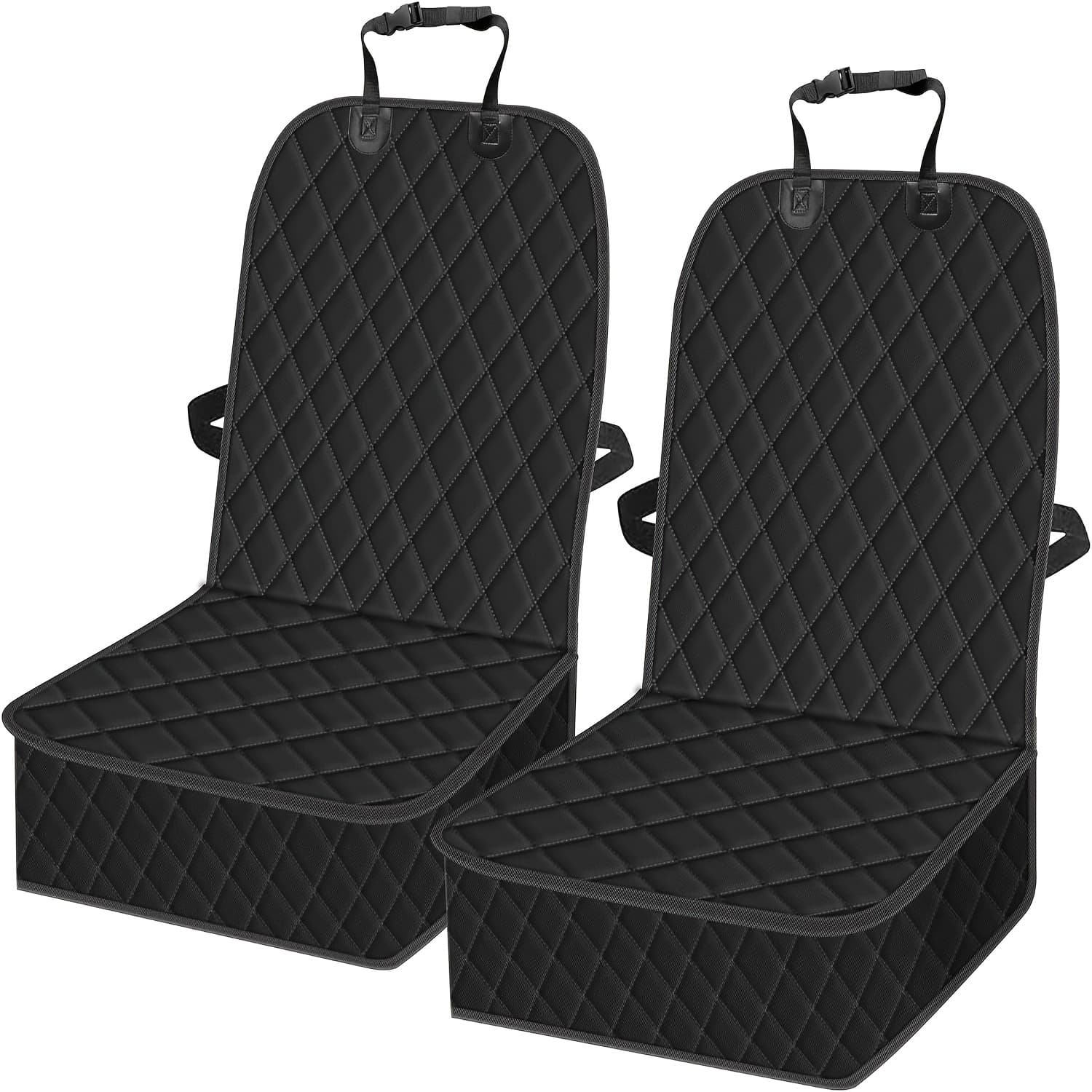 TEMU 2pcs Set Dog Car Front Seat Covers, Pet Car Seat Protector, Scratch-resistant Dog Seat Cover, Suitable For Cars, Trucks, And Suvs