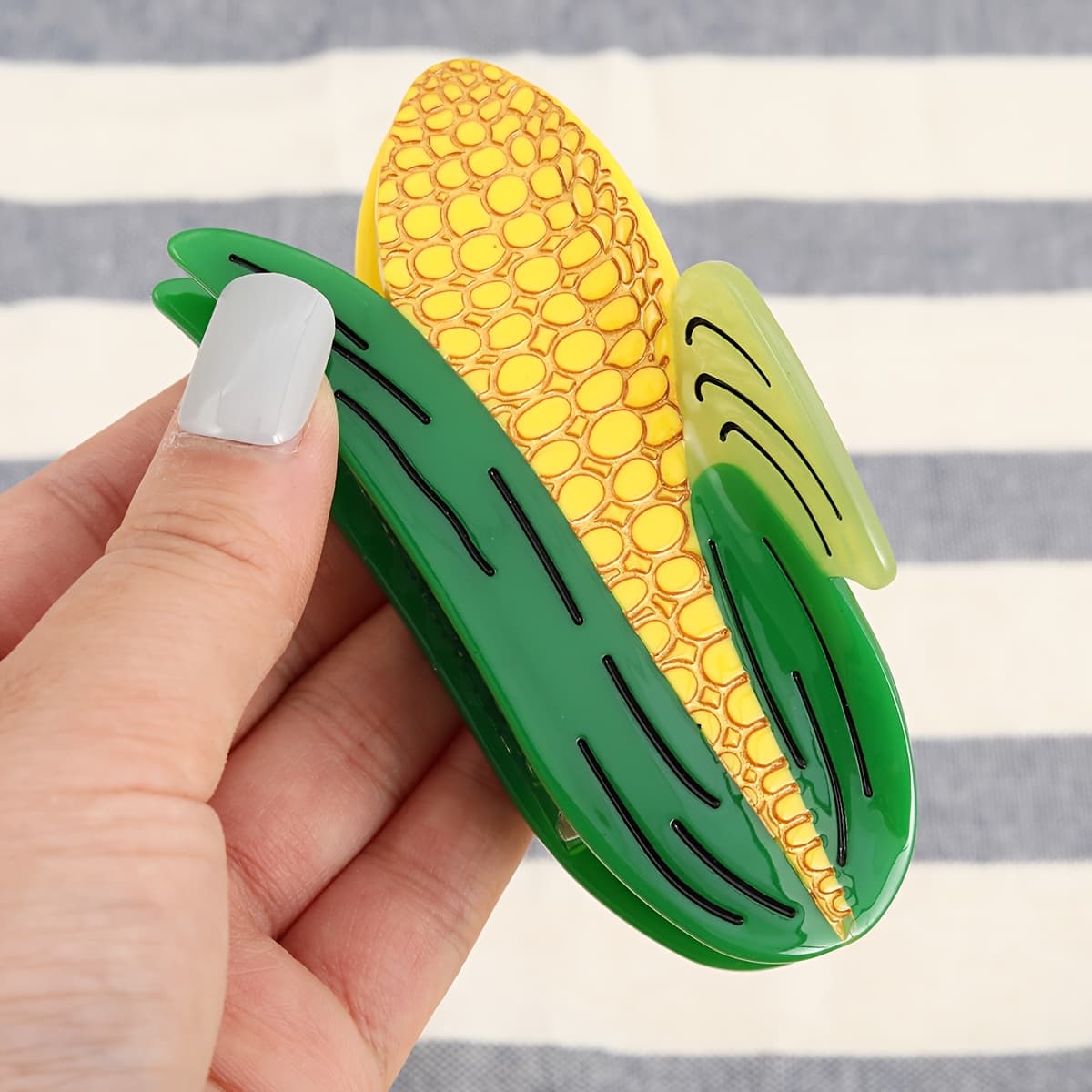 TEMU Personalized Cute Corn Hair Clips For Women, Suitable For Home, Daily Use, And Parties