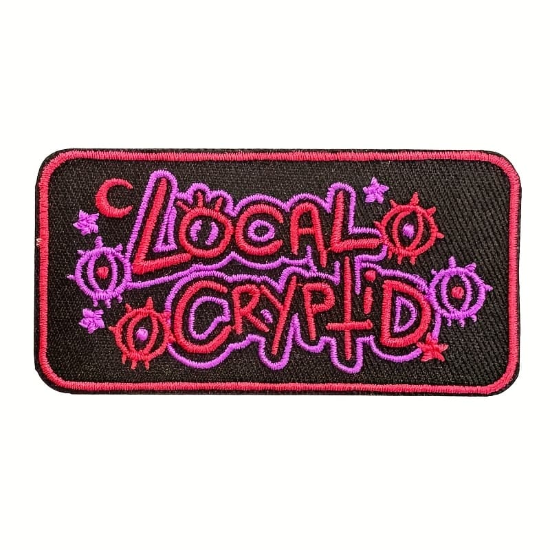 TEMU 1pc Local Embroidered Patch, Mixed Color Themed Iron-on/sew-on Badge For Clothing And Accessories