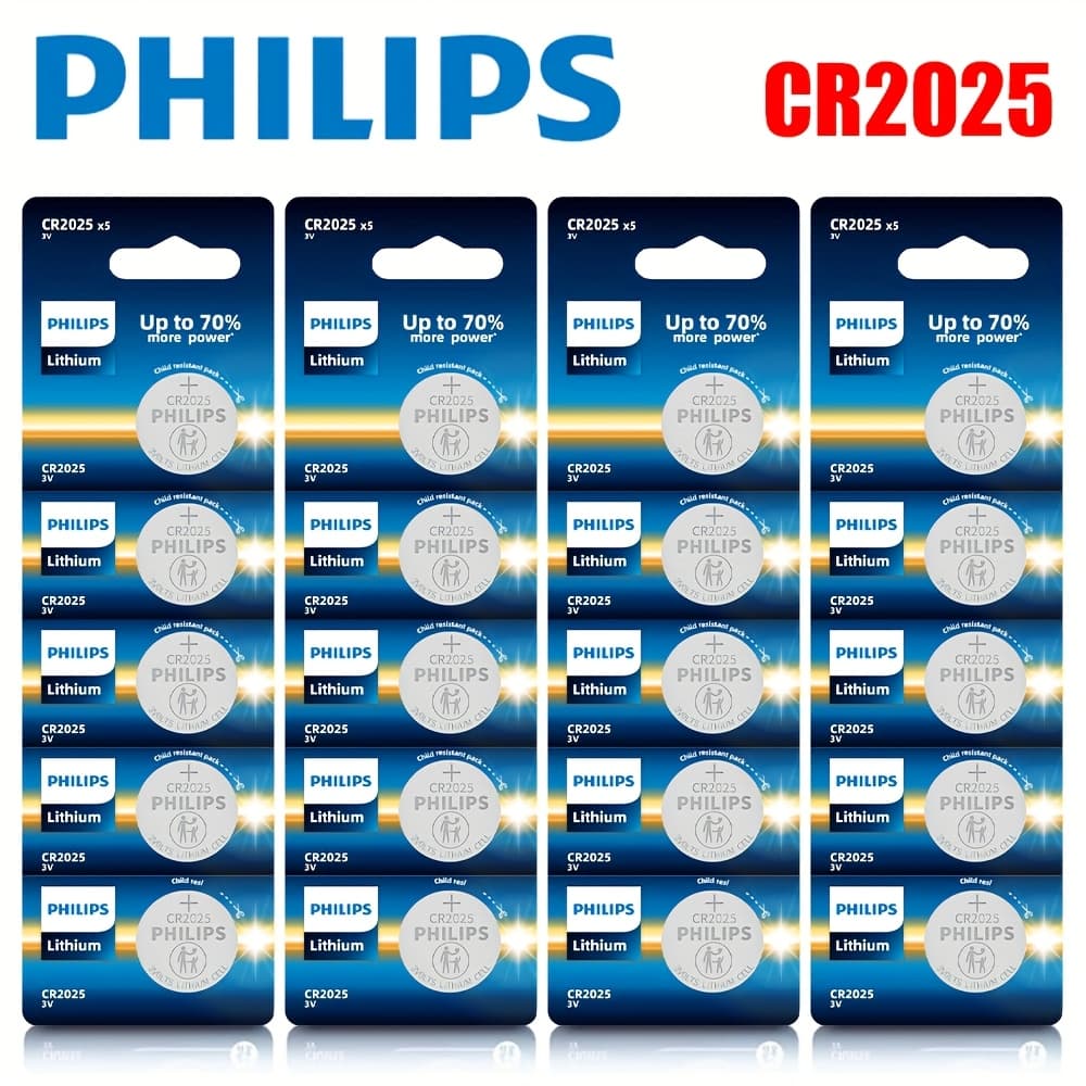 TEMU 20-pack 3v Cr2025 Lithium Battery For Remote Control