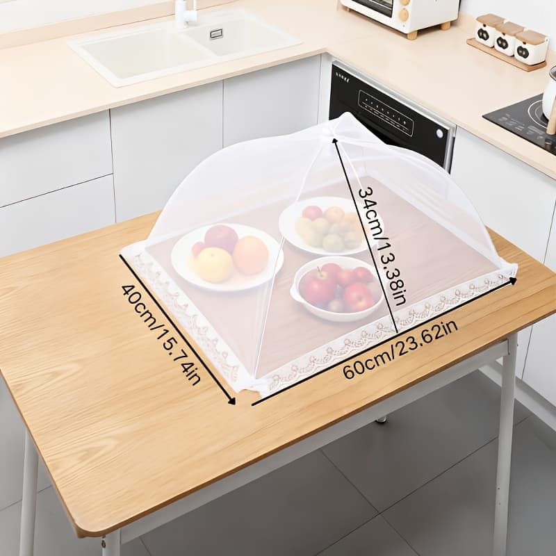 TEMU 2pcs Mesh Food Covers, Large And Tall Food Covers, Pop-up Mesh Food Covers Tent Umbrella For Bbqs, Outdoors, Screen Tents, Parties Picnics, Fruit Cover, 40*60cm
