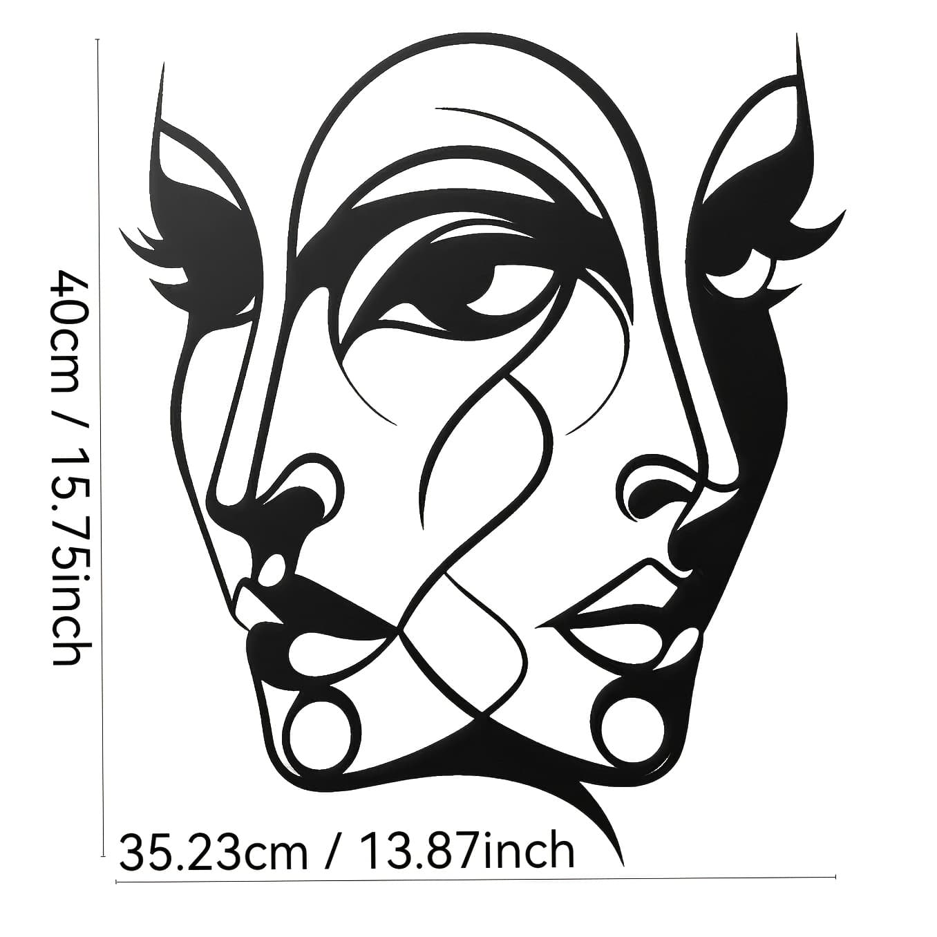 TEMU 1pc Abstract Metal Wall Art, Art Metal Wall Mural, Perfect For Living Room And Bedroom Decoration, Ideal Gift For Abstract Enthusiasts, , Easy To Hang 15.7inx13.8in
