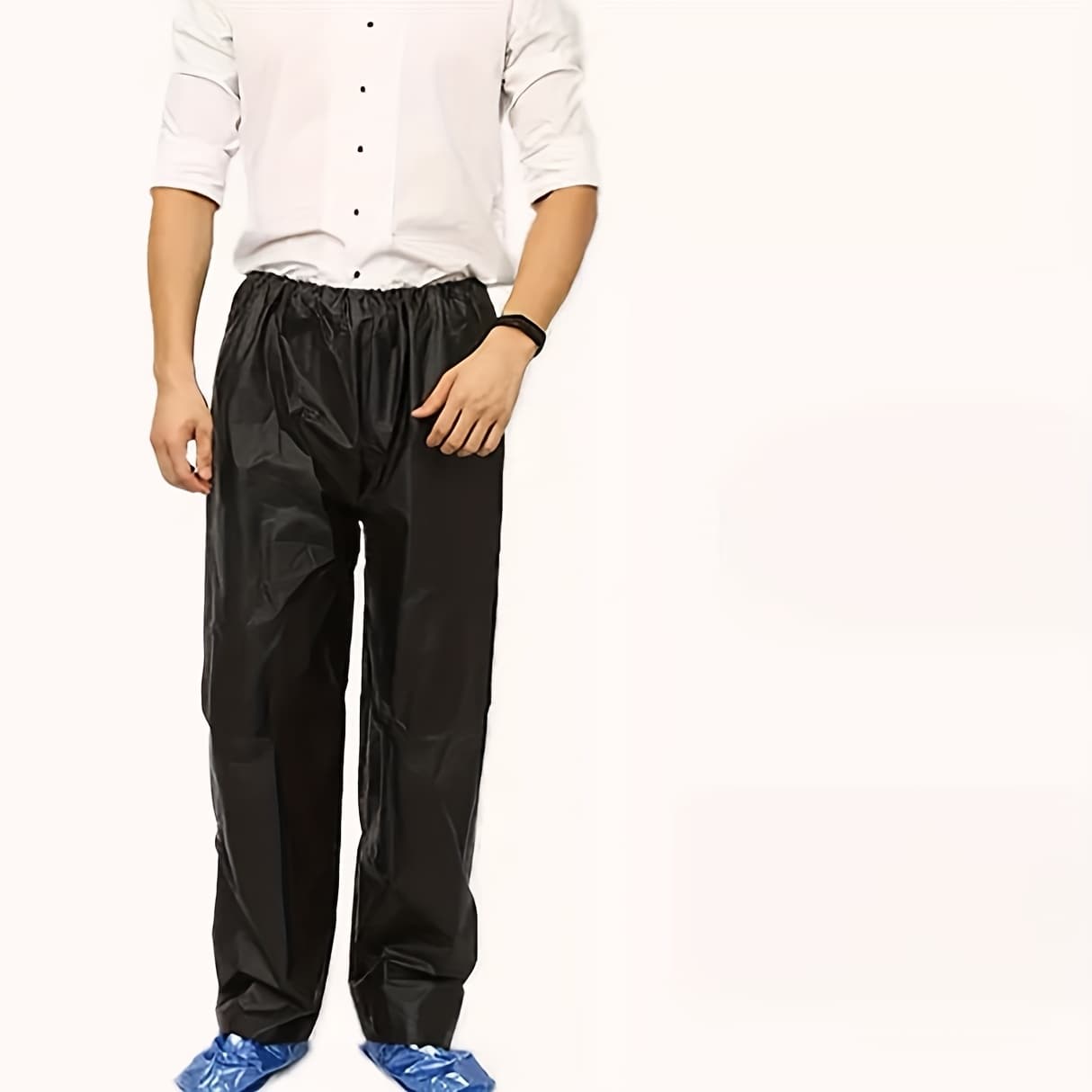 TEMU 1pcs Adult Lightweight Rain Pants, Reusable, Lightweight, And Thickened Weather . Portable Rain Pants For Travel, Essential, Thick And Durable, Ideal For Outdoor Cycling Work