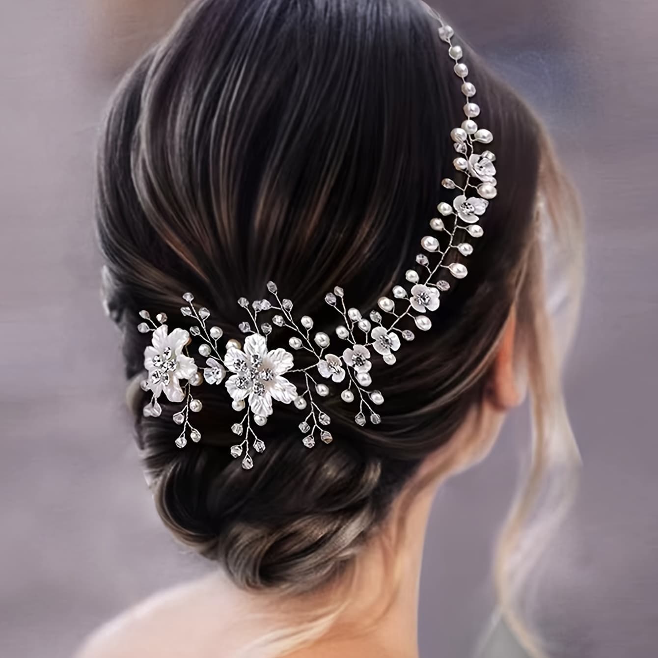 TEMU 1pc Forest Wedding Beach Vacation Photo Shoot Floral Decorative Headband