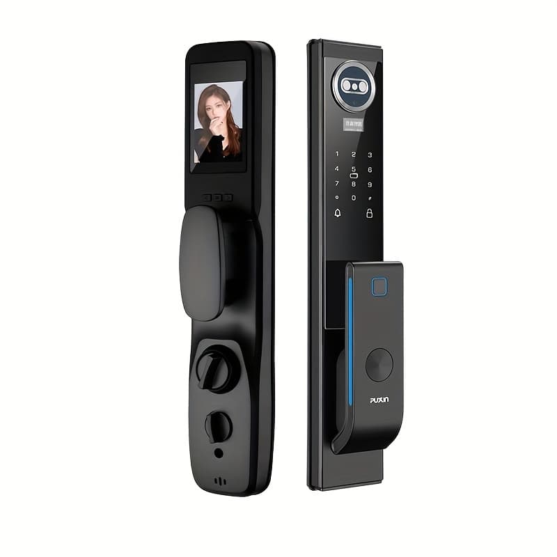 TEMU M-05 3d Facial Recognition Automatic Fingerprint Lock, Household Electronic Door Lock, Password