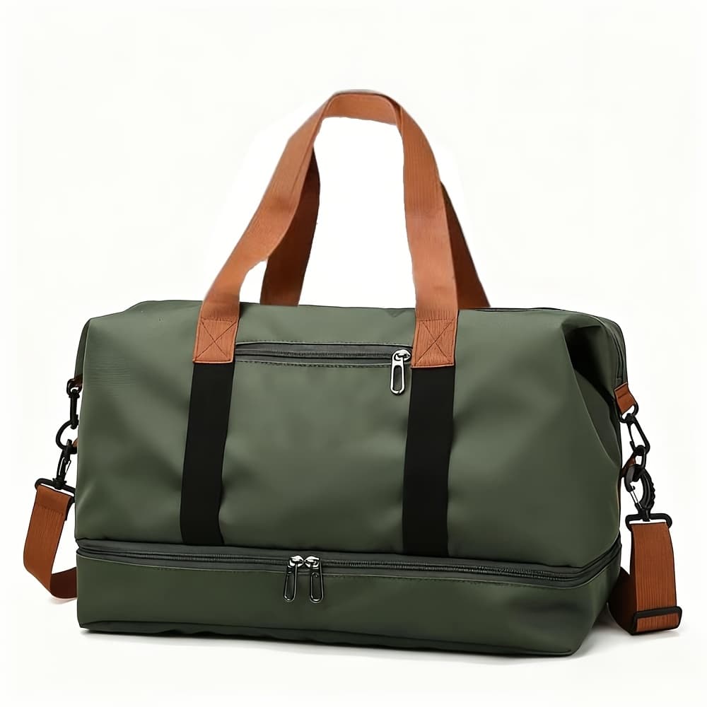 TEMU Dry And Wet Separation Fitness Lightweight Large Capacity Handheld Storage Luggage Bag For Short Trips, Business, Travel, Women's Casual Shoulder Crossbody Handbag