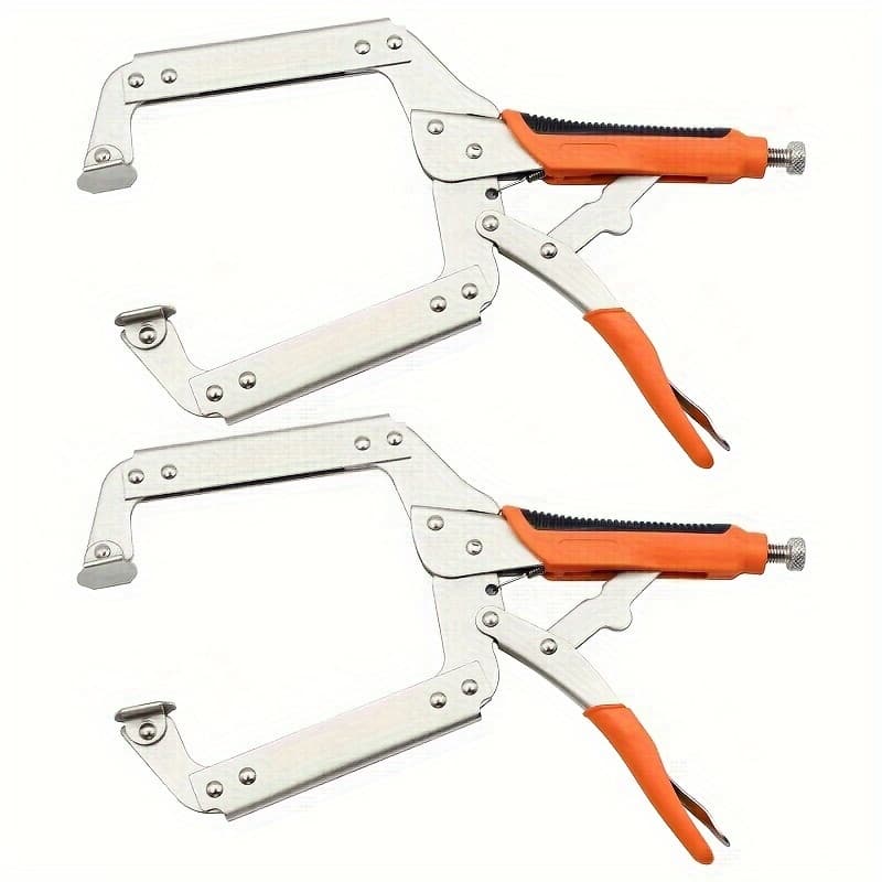 TEMU Heavy Duty C Clamp, With Swivel Pads, 15 Inch For Woodworking, Welding And Pocket Hole , 2pcs