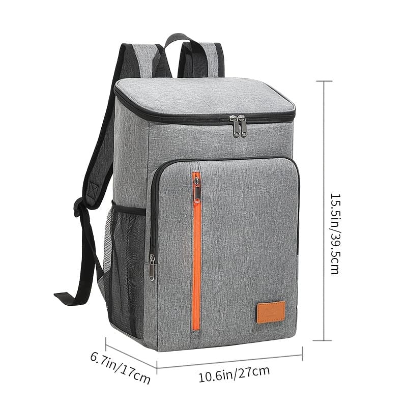 TEMU Insulated Cooler Backpack, Shoulder Bag, Extra Large Capacity Holds 30+ Cans, Essential For Bbq Lunches And Outdoor , Suitable For Men And Women - Use With Ice Packs