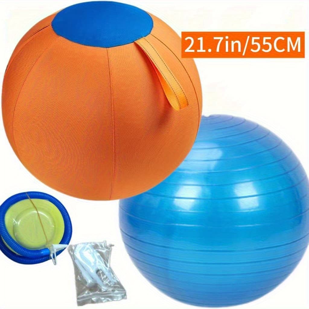 TEMU Durable Large Ball Toy For Horses, Dogs, And Goats To Enjoy, Along With A Shepherd Ball Cover, Safe And Sturdy Enormous Silicone Training Football