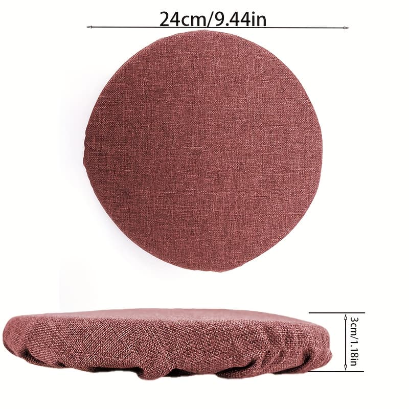 TEMU Outdoor Telescopic Stool Special Cushion, Folding Telescopic Stool Foam Seat Pad, Round Storage Travel Mat, Oxford Cloth Linen Chair Cushion, Does Not Folding Stool