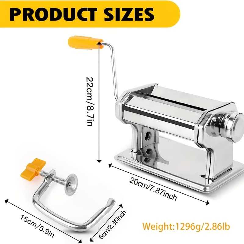 TEMU 1pc Polymer Clay Roller Machine - Clay Presser Machine With 6 Thickness Options, 15cm 5.91 Inch Wide Roller, Thin 1 To 3mm For Craft Projects, Clay Tools And Clay Conditioning Machine
