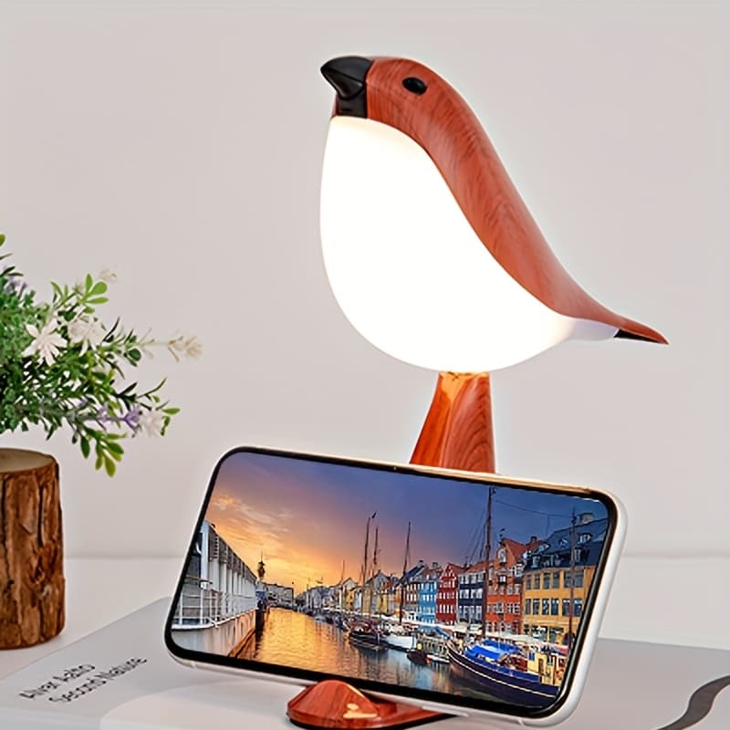 TEMU 1pc Bird Desk Lamp With Remote Control | Adjustable Light, Usb Rechargeable, Bedroom Fragrance Diffuser, Suitable For Valentine's Day Gift (two Colors )