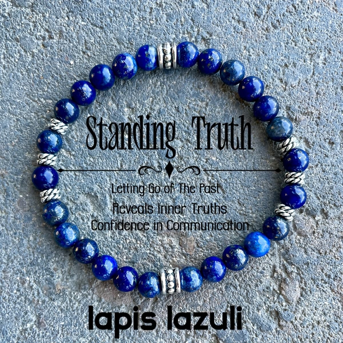 TEMU 1pc/ Bracelet Made Of Natural Stone Lapis Beaded Elastic Bracelet Men And Women Reveal The Handmade Jewelry Gift
