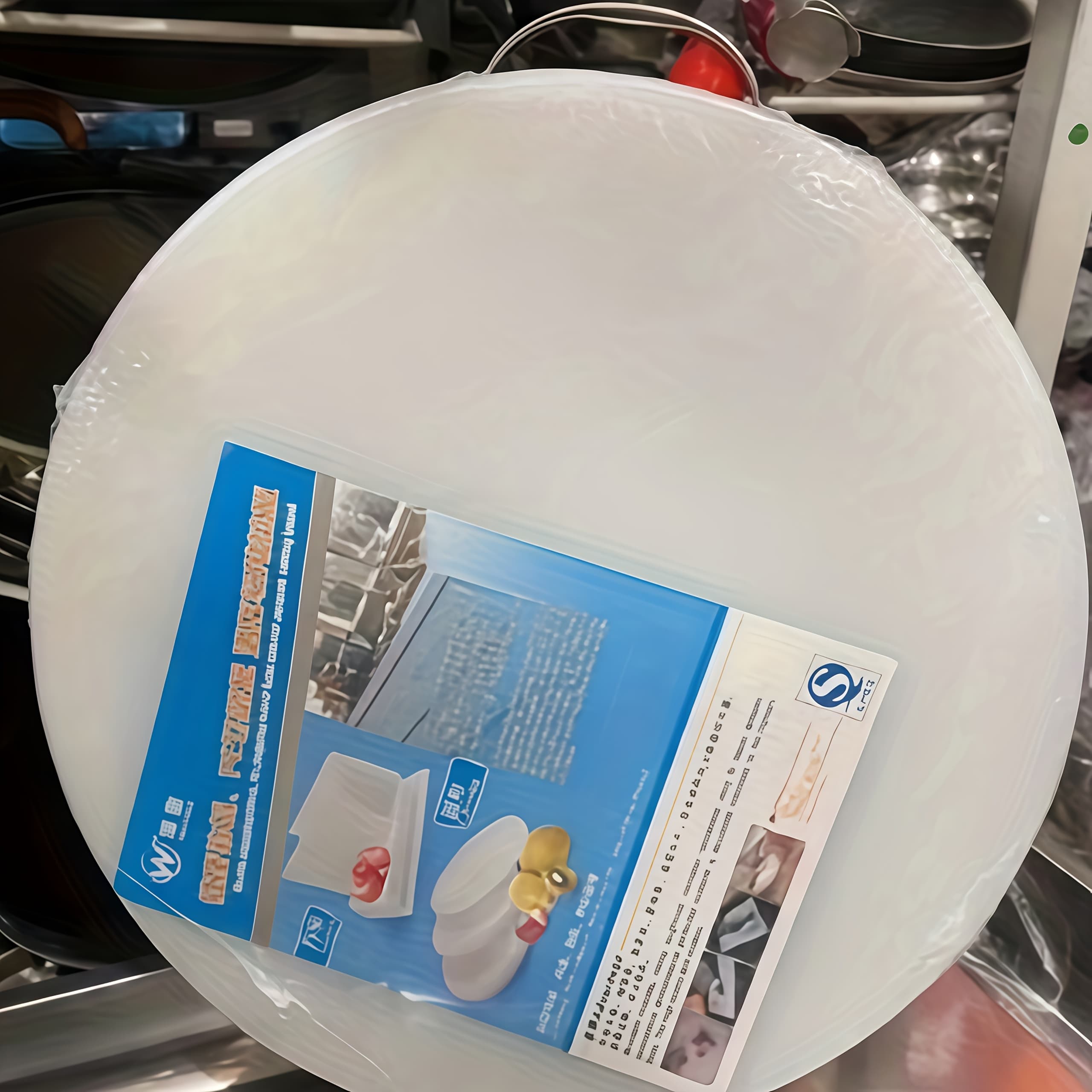 TEMU Pe Chopping Board Large Round Plastic Cutting Board, Free, Kitchen Cutting Board