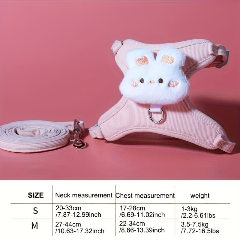 TEMU Flexible Cat Leash Made Of Soft, Breathable Polyester, Designed To Prevent Escape And For Outdoor Pets