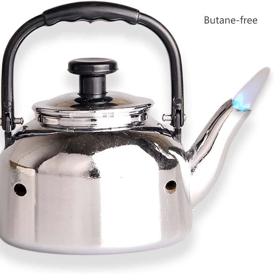 TEMU (contains No Butane) Teapot-shaped Lighter, Windproof Jet Butane Turbo Lighter, , Suitable For Barbecue, Kitchen Use, Holiday Gifts, And Gifts For Men And Women.