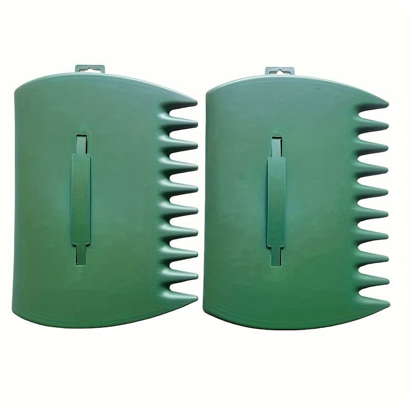 TEMU 2pcs Heavy-duty Lawn Leaf Grabbers With Ergonomic Grip - Points For Yard Waste Collection, Lightweight & Sturdy For Fall Lawn Care, Garden, Park - Ideal For Home & Commercial Use