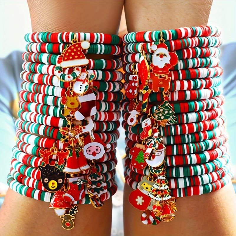 TEMU 32pcs Christmas Bracelet, Christmas Bracelet, Box Christmas Bracelets, Christmas , Christmas Eve