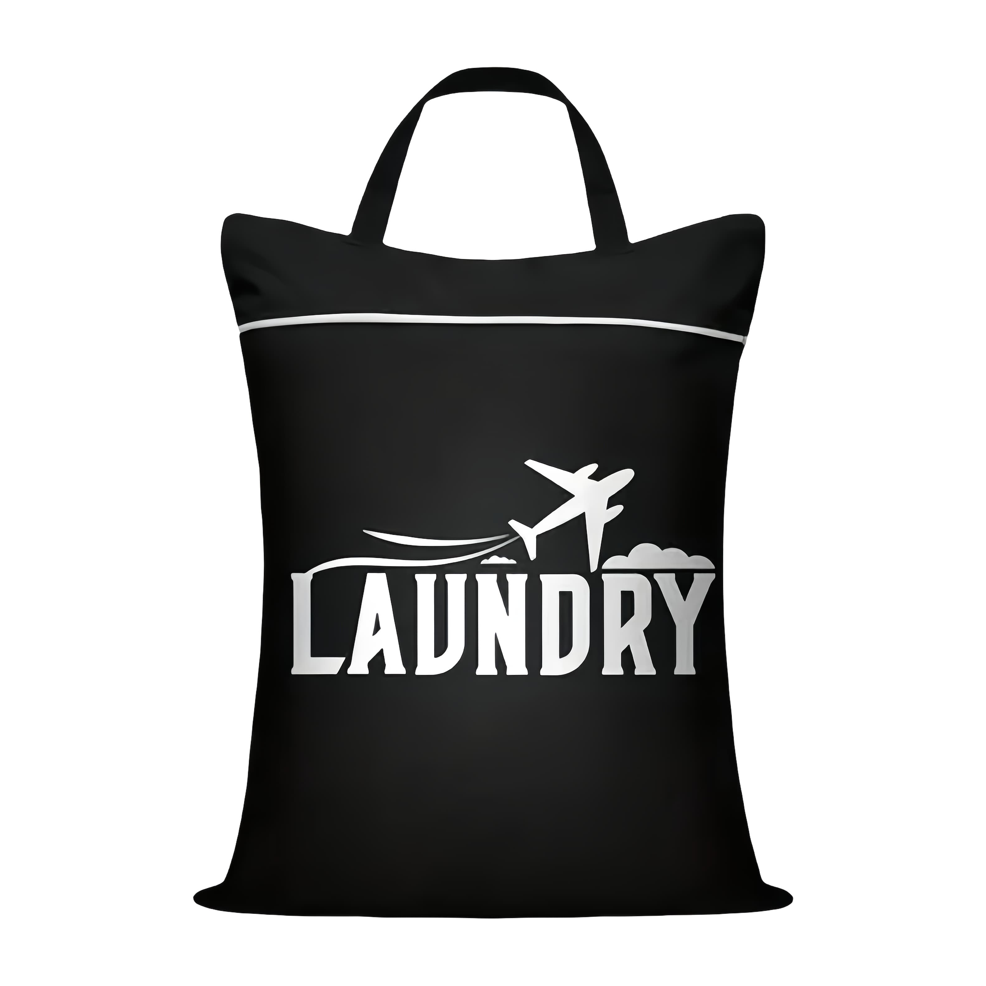 TEMU 1 Large Travel Laundry Bag With Handle, Suitable For Cleaning Dirty Clothes, Wet And Dry Swimming Bag, Fitness Training Bag, College Dormitory, Laundry Bags