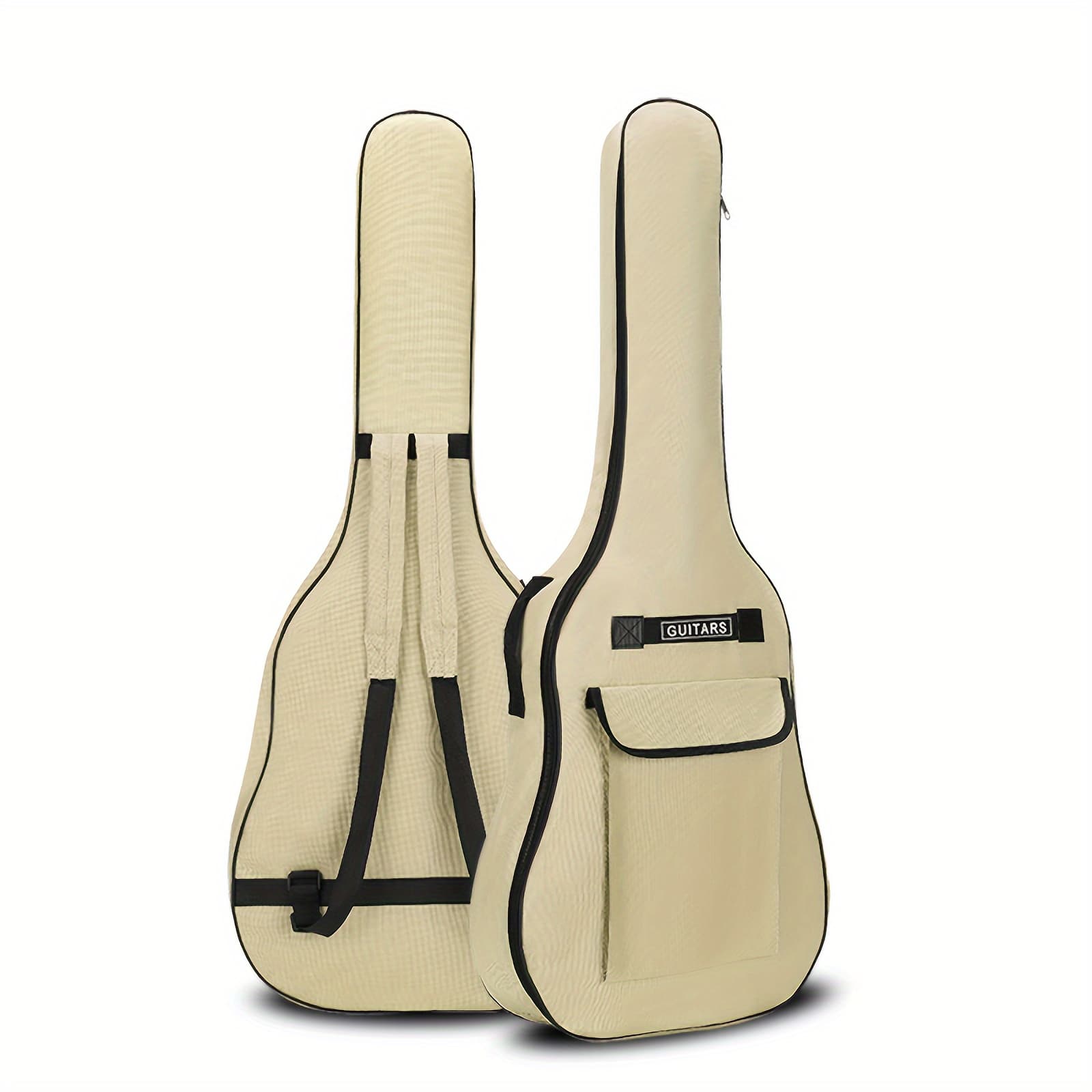 TEMU Suitable For 40/41 Inch Guitar Bags, Colorful Folk Guitar Bags, Adjustable Shoulder Straps, Front Pockets - Lightweight And Durable, Perfect For Musicians On The Go, Guitar Accessories