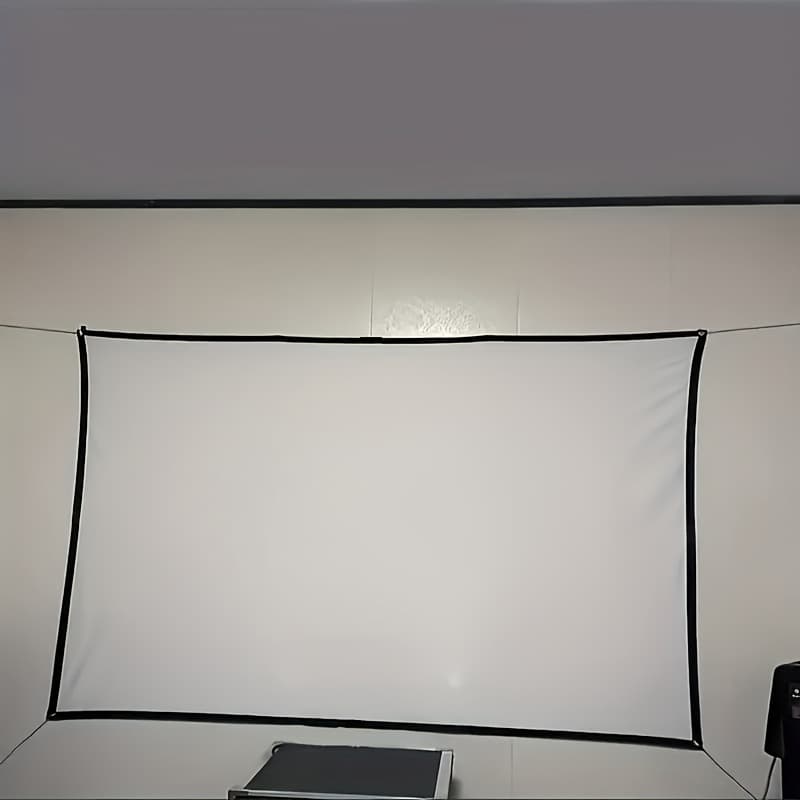 TEMU A 72-inch 4k Hd Projector Screen With :9 Ratio Resistant To Wrinkles, Portable, And Foldable. Ideal For Home Theaters, Camping, And Indoor And Outdoor Use, It Serves As A Projector Accessory With