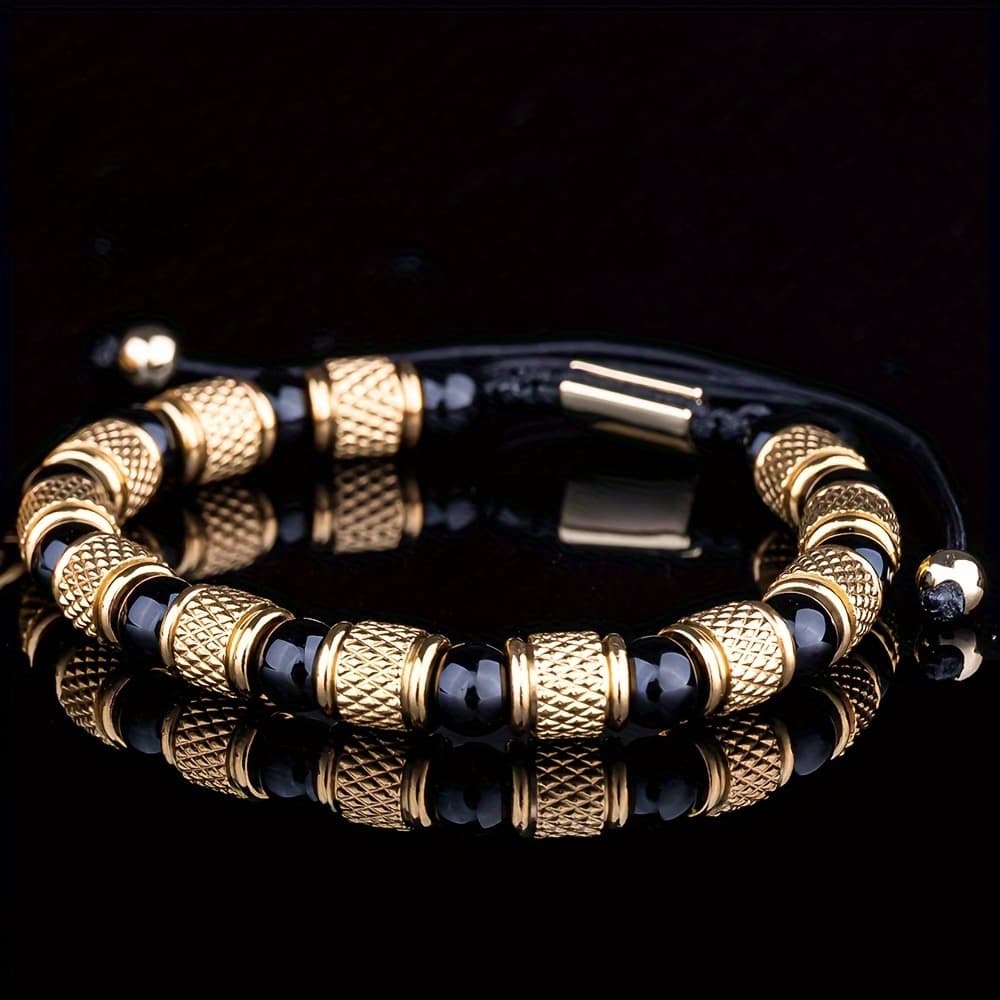 TEMU Men Bracelets 304 Stainless Steel Bangles Couple -eye Handmade Jewelry Gift