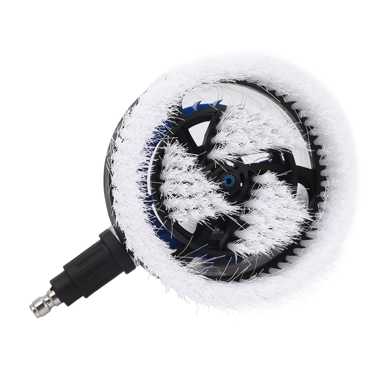 TEMU High Pressure Washer Rotating Brush Attachment With 1/4 Quick Connector, Fan Shaped Wash Brush For Pressure Washers