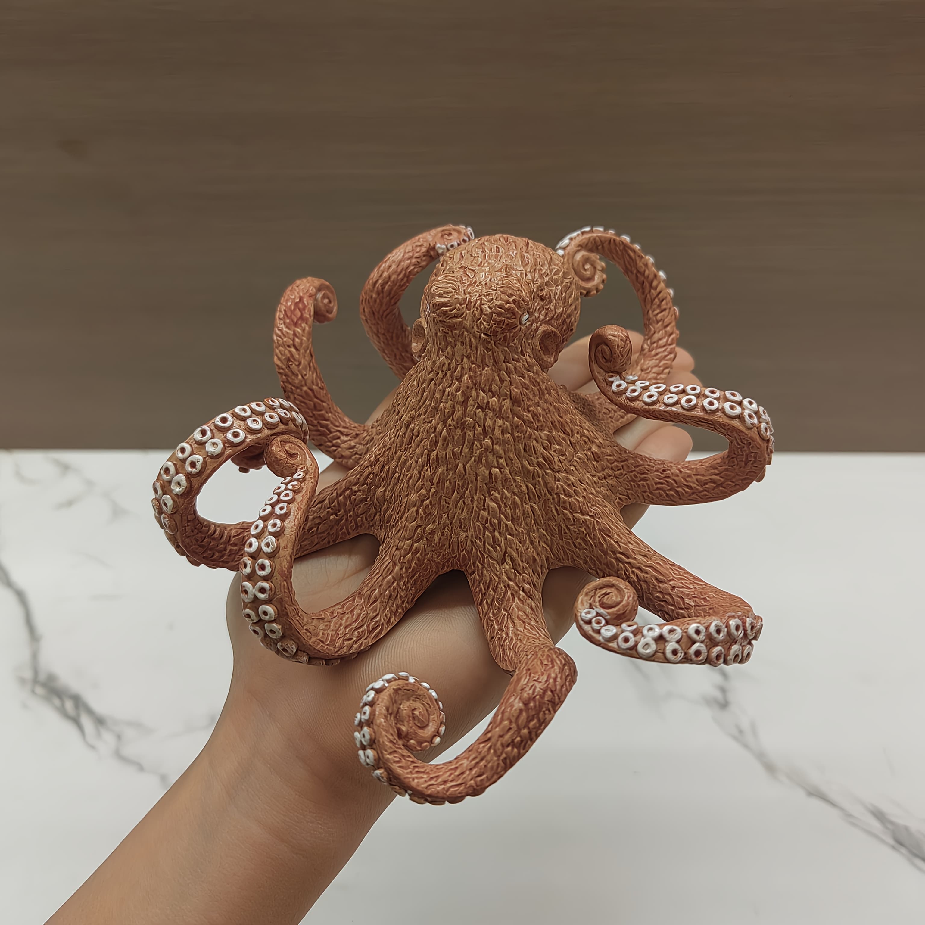 TEMU 1pc Lifelike Octopus Decoration Model - With Realistic Suction Cup Texture - Early Childhood Education, Living Room Displays, And Unique Gifts For Christmas, Youth Day, Or Birthdays