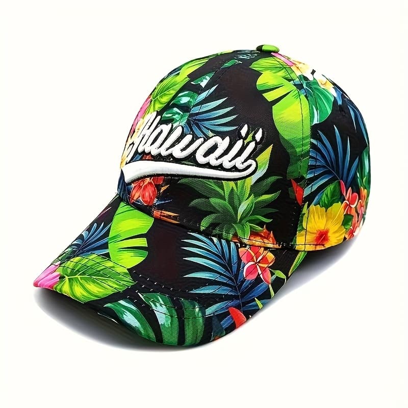 TEMU 1 Unisex Baseball Featuring An Embroidered Tropical Fruit , Perfect For Beach , Daily Wear, Outdoor Activities Like Fishing, Hiking, Mountaineering, Camping, And Vacations