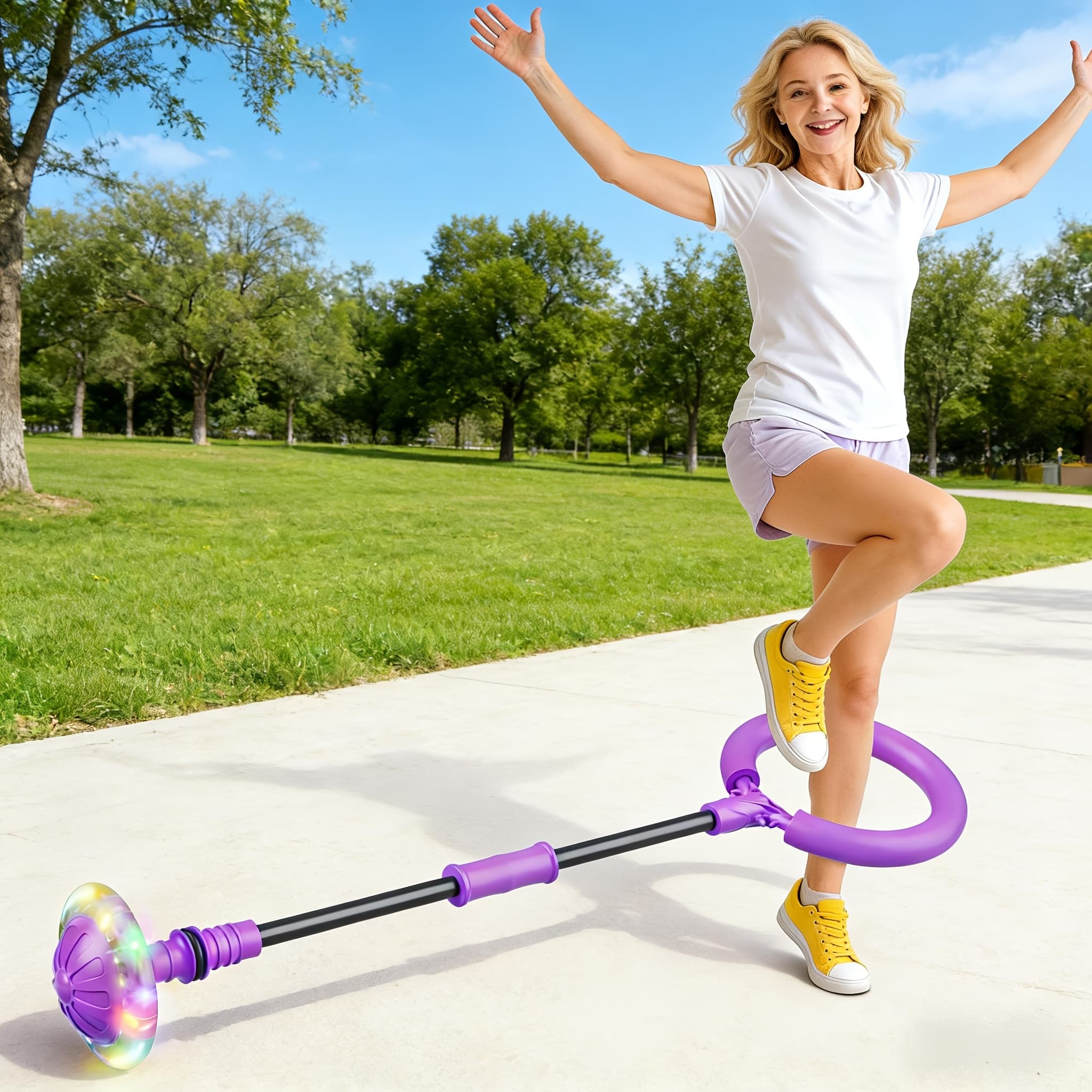 TEMU Ankle Skip Skip Ball With Counter, Timer And Cal Calculator, Sports Fitness Set For Adults