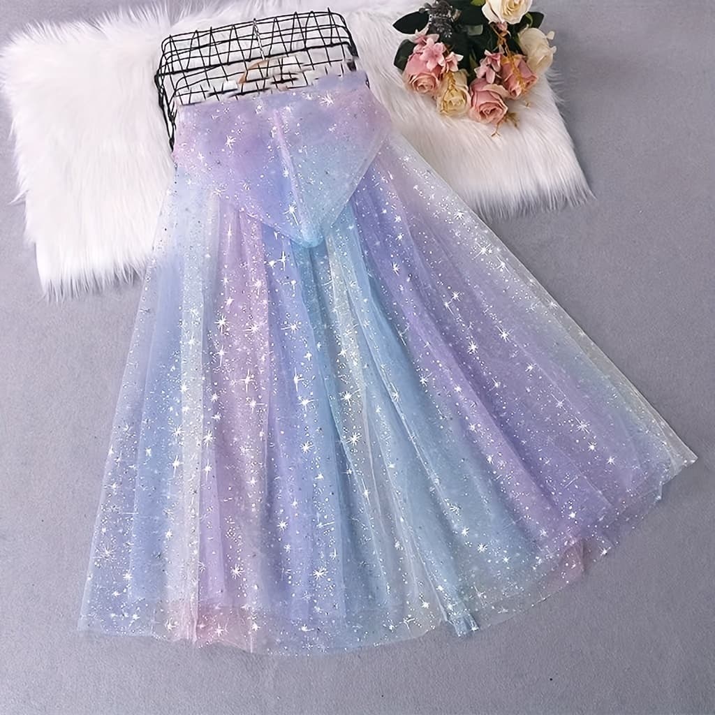 TEMU Princess Cape With Anime-themed Elegant Mantle - Costume Accessory For Role-play, Themed Parties, & Christmas Dress Up - Princess Attire For & (not A Full Costume)