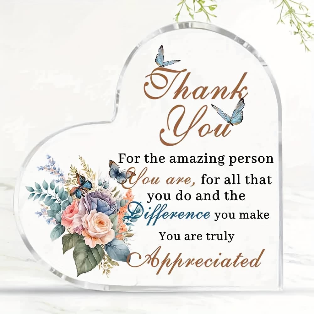 TEMU Inspirational Quotes Gifts For Women Men, Appreciation Desk Decor, Positive Affirmation Plaque Gifts For Coworkers Colleagues, Thank You For The Sign