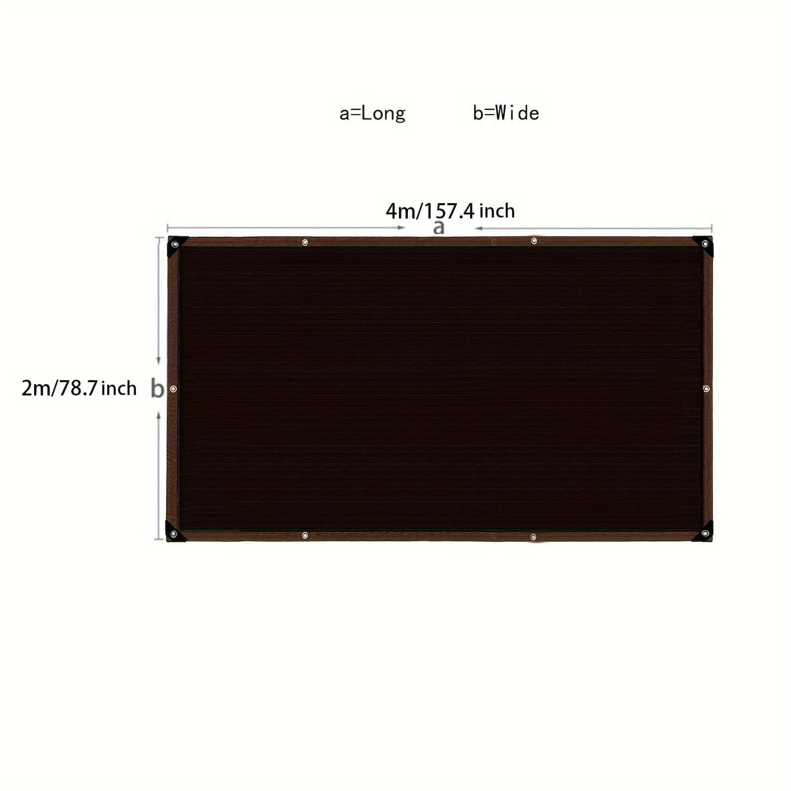 TEMU Black Reinforced-edge Sunshade Net With Pre- Holes For . Suitable For Courtyards, Decks, , And Rvs. Blocks Light, Provides Uv Protection, And Insulates Against Heat