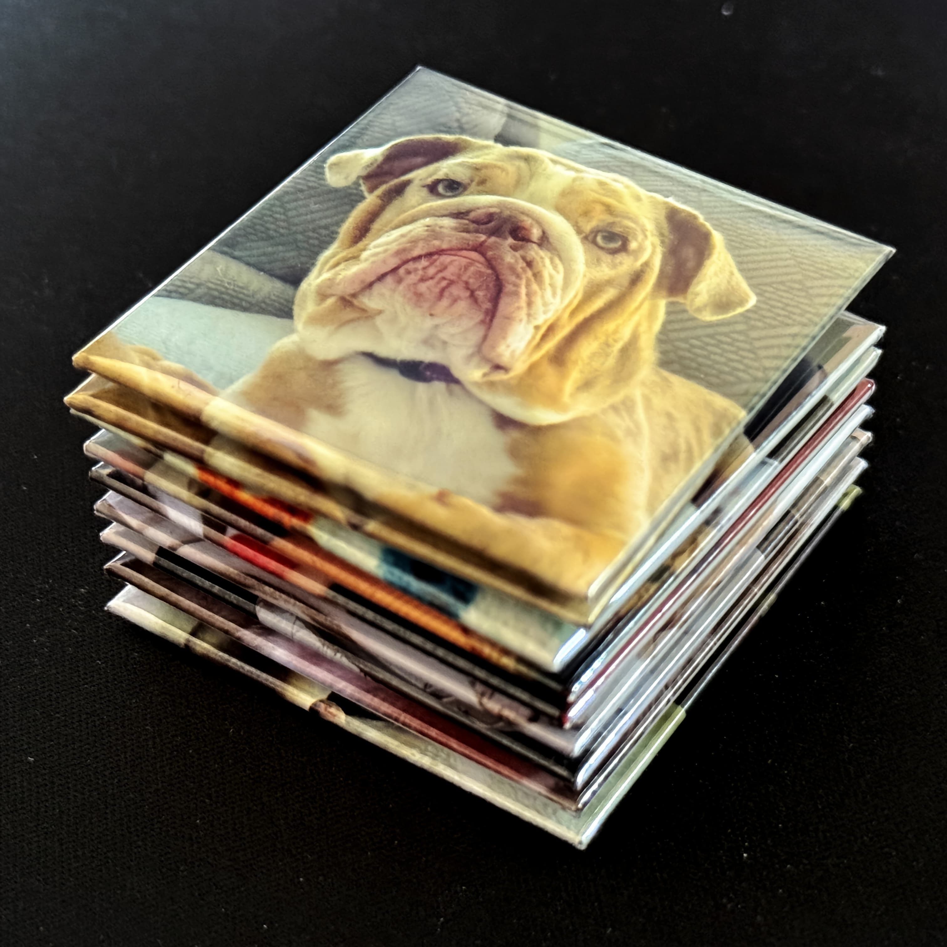 TEMU 8pcs Custom Photo/logo Fridge Magnets - Personalized Gift For Weddings/birthdays/parties | Home & Corporate Use