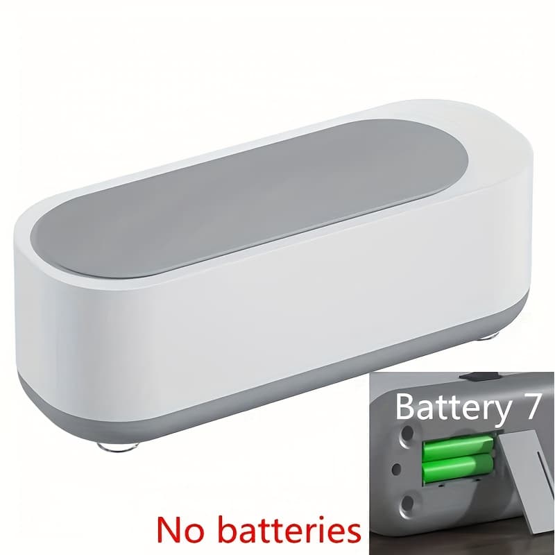 TEMU Ultrasonic Cleaner - Portable Handheld Washer For Deep Stain Removal, No Battery Needed, For Glasses, Watches, Makeup Brushes, Necklaces - Digital Device Cleaning, Sleek Modern Appliance